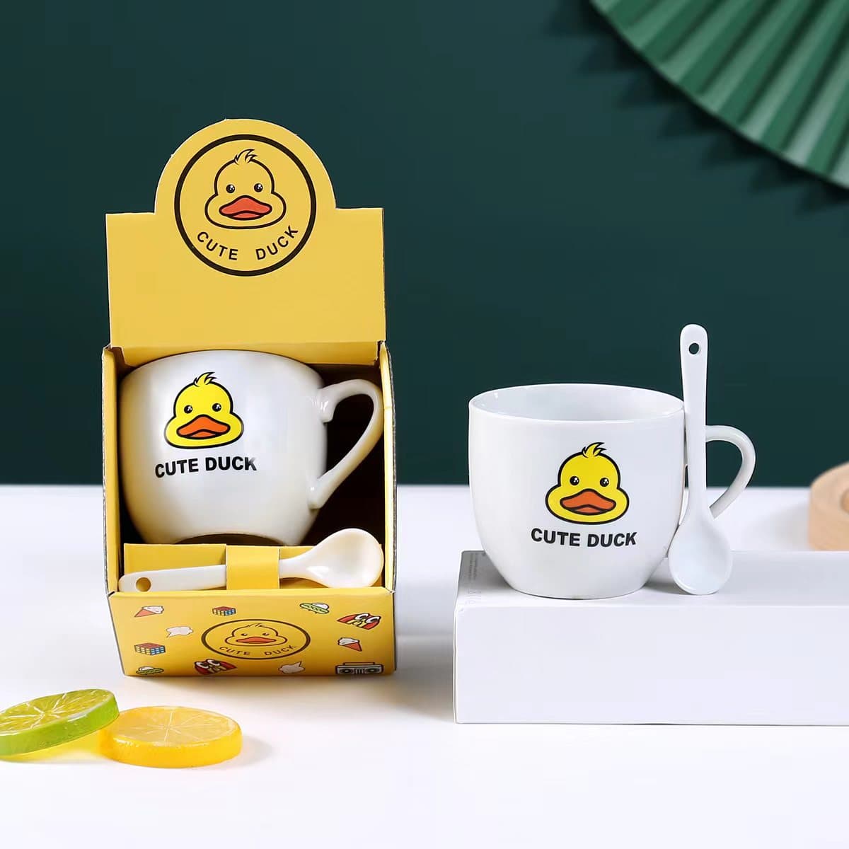 Disposable Milk Tea Cup Ceramic Cup 200ML with Custom Logo, Fruit Tea Cup for Street Stalls, Promotional Gift