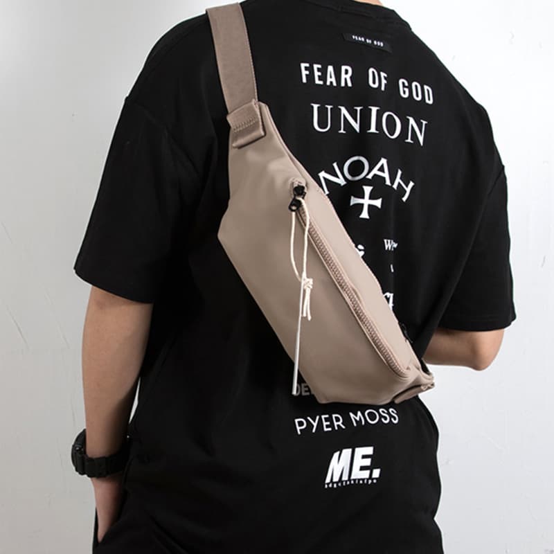 Trendy Brand Crossbody Bag for Men, High-End Shoulder Bag, Large Capacity, Unisex Commuter Waist Bag, Lightweight Phone Bag