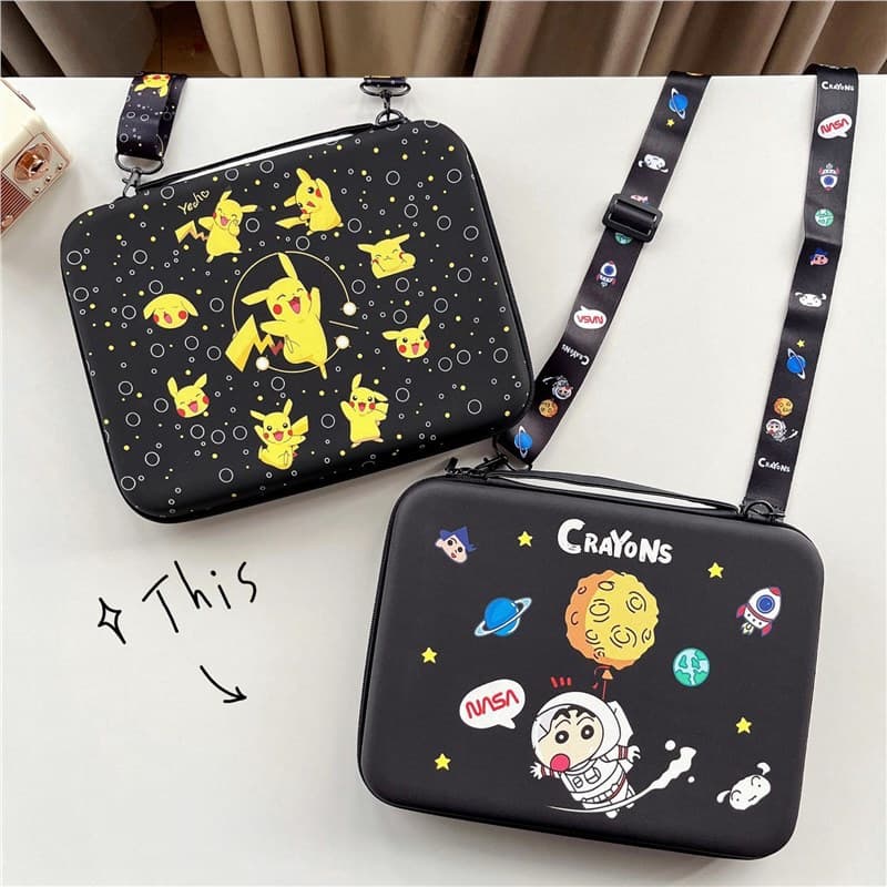 Cartoon iPad Pro protective case 11-inch leather with keyboard 10.9-inch iPad Air 5 tablet complete storage bag