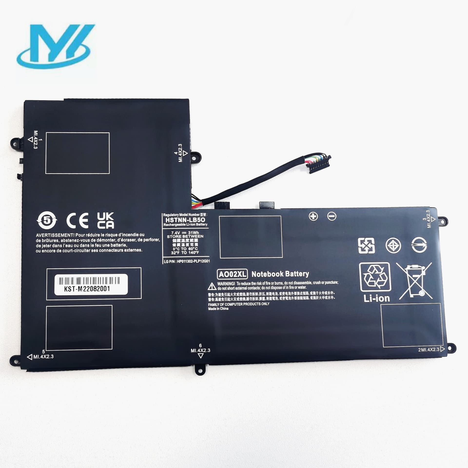 Compatible with ElitePad 1000 G2 AO02XL HSTNN-LB5O 728558-005 notebook battery