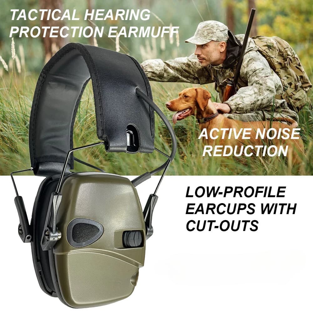Cross-border Hot Selling Outdoor Hunting Tactical Noise Cancelling Headphones Electronic Shooting Ear Muffs Hearing Protection Ear Muffs Wholesale