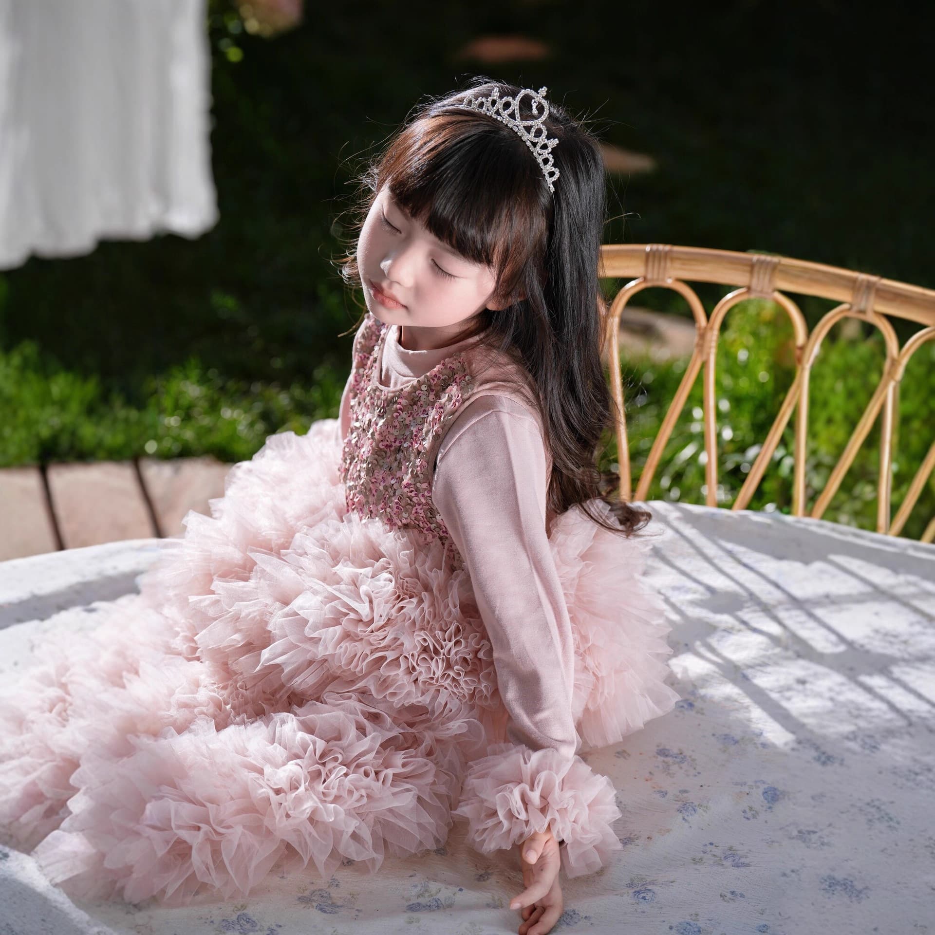 2025 New Autumn Princess Dress for Girls, Baby Formal Wear, Children's Sequin Tutu Puffy Dress
