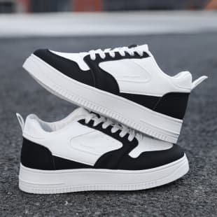 Thick Sole White Shoes Women Breathable 2026 New Sports Casual Shoes Student Versatile Lightweight PU Board Shoes Women's Shoes