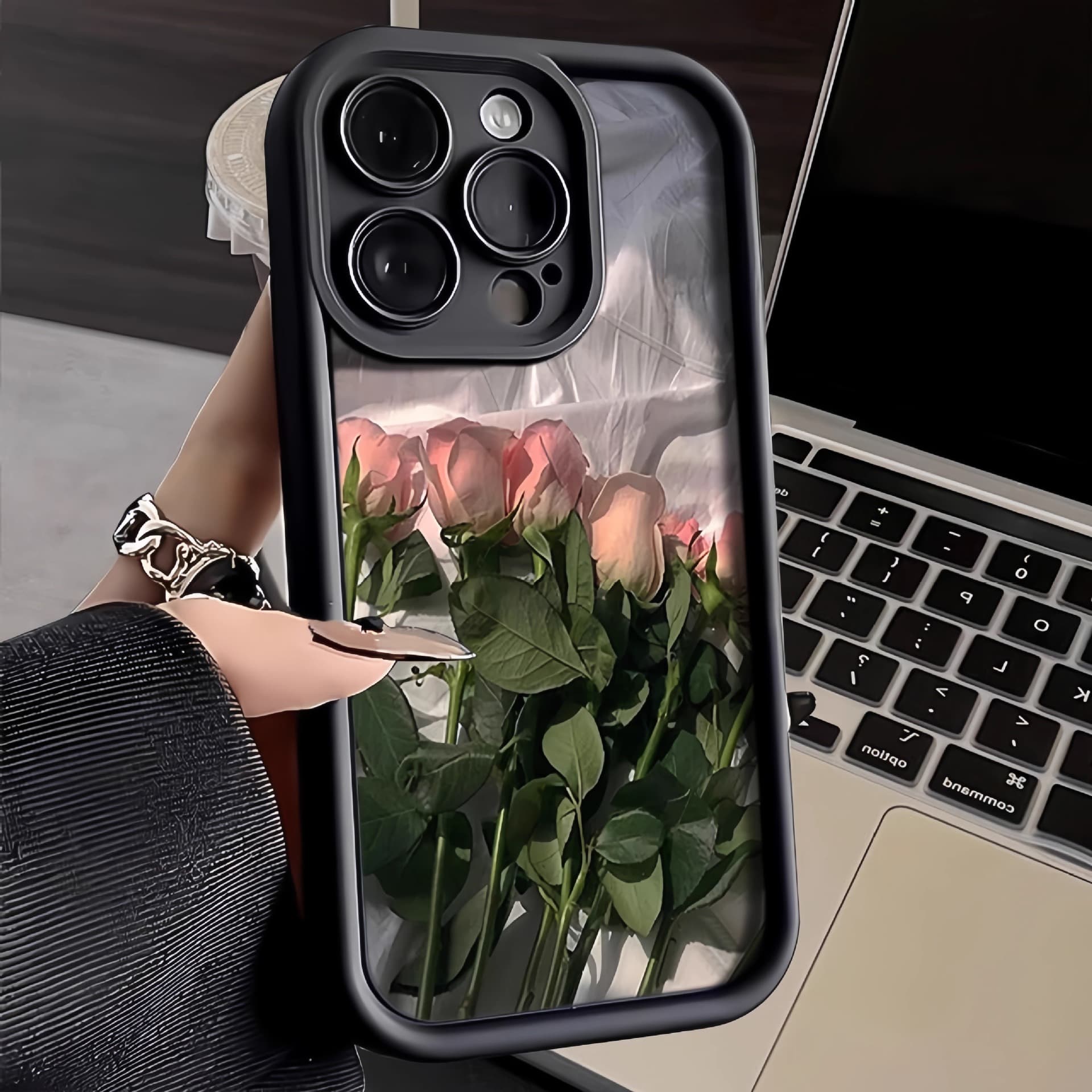 iPhone 15 Pro Max Case Compatible with iPhone 13 Protective Cover 12 Mini Colorful Print 16 Rose 14 Plus