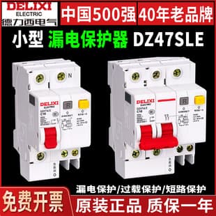 Delixi DZ47sLE Air Switch with Leakage Protection Circuit Breaker 1P 2P 3P 4P Single/Three-Phase N Air Switch Leakage Protector