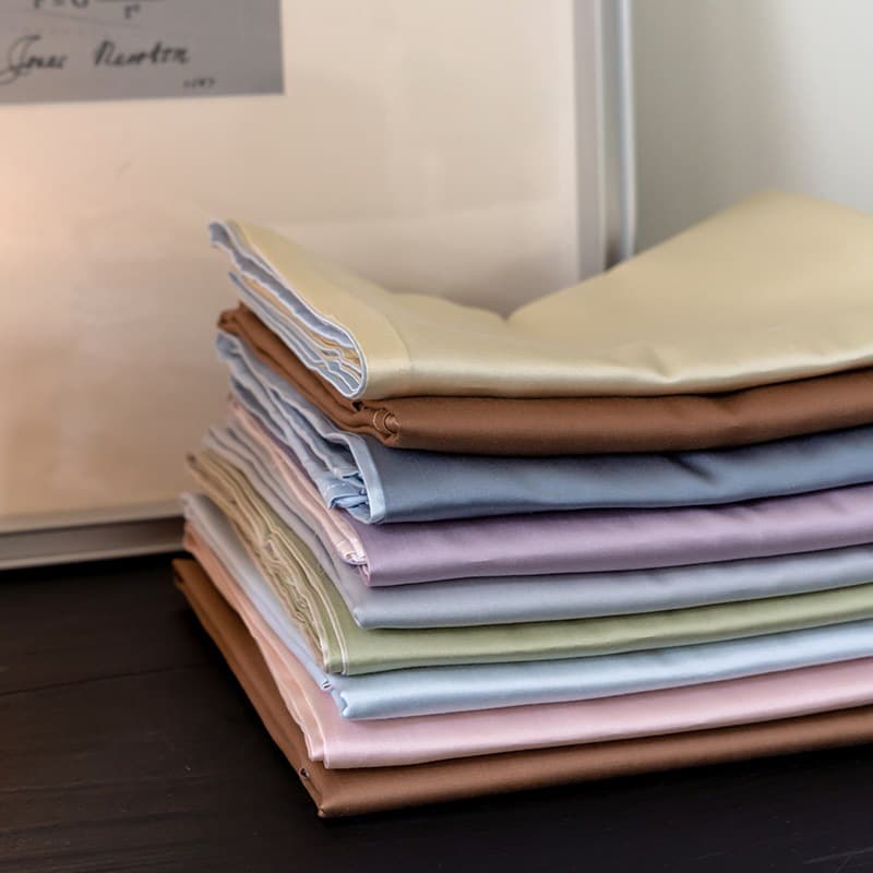 Solid Color Single Piece Tencel Cotton Pillowcase, Summer Cool and Silky Pillow Bag for One Person 48*74cm