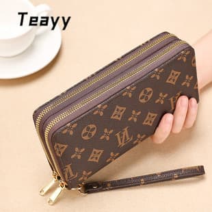 Women's Wallet 2026 New Style Long Wallet for Women Fashion Double Layer Zipper Large Capacity Purse