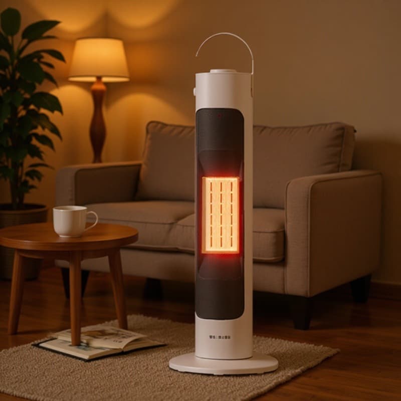 Upgraded Heater Fan Heater Home Vertical Bathroom Energy-Saving Electricity-Saving Electric Heater Office Fast Heating Fan Heater