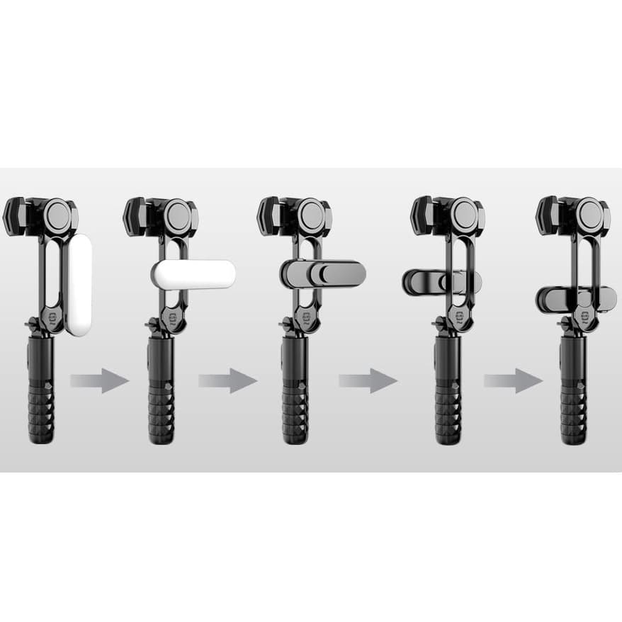 Anti-Shake Handheld Phone Stabilizer Integrated Single-Axis Gimbal Shooting Multi-Function Bluetooth Selfie Stick Remote Photography