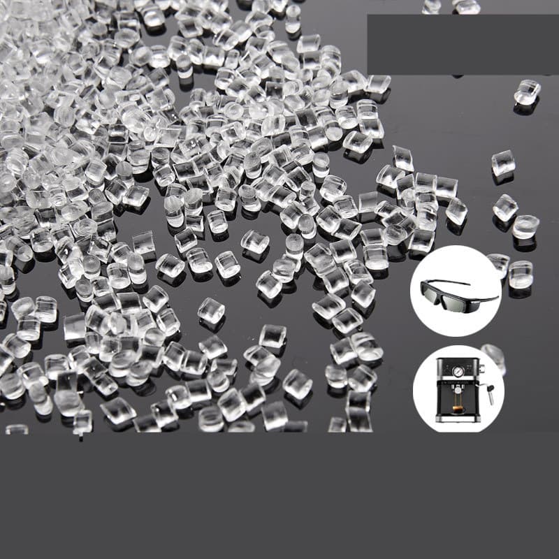 EMS transparent CA acetate glasses holder injection molding grade labor protection tools cellulose plastic raw material plastic particles