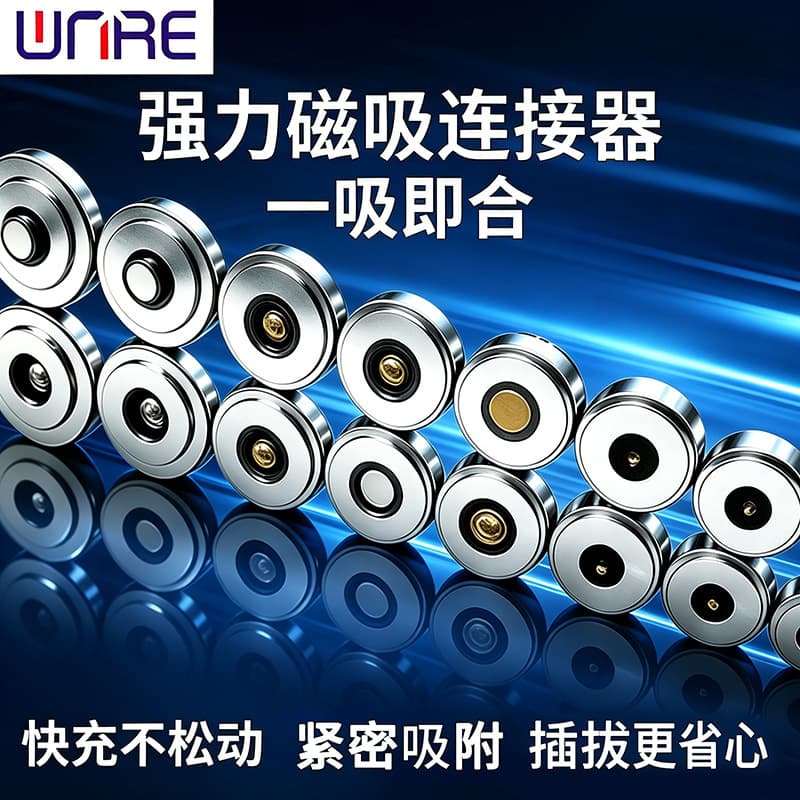 Magnetic male-female connector φ4-20 optional high current charging base strong contact terminal magnetic connector