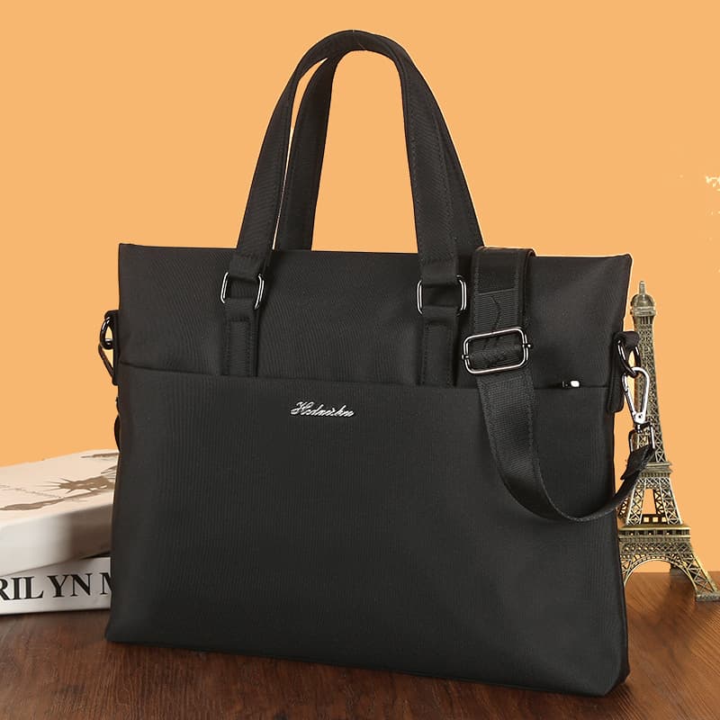 Briefcase Men's Korean Style Handbag Men's Casual Business PU Leather Briefcase Large Capacity Handbag Business Men's Bag