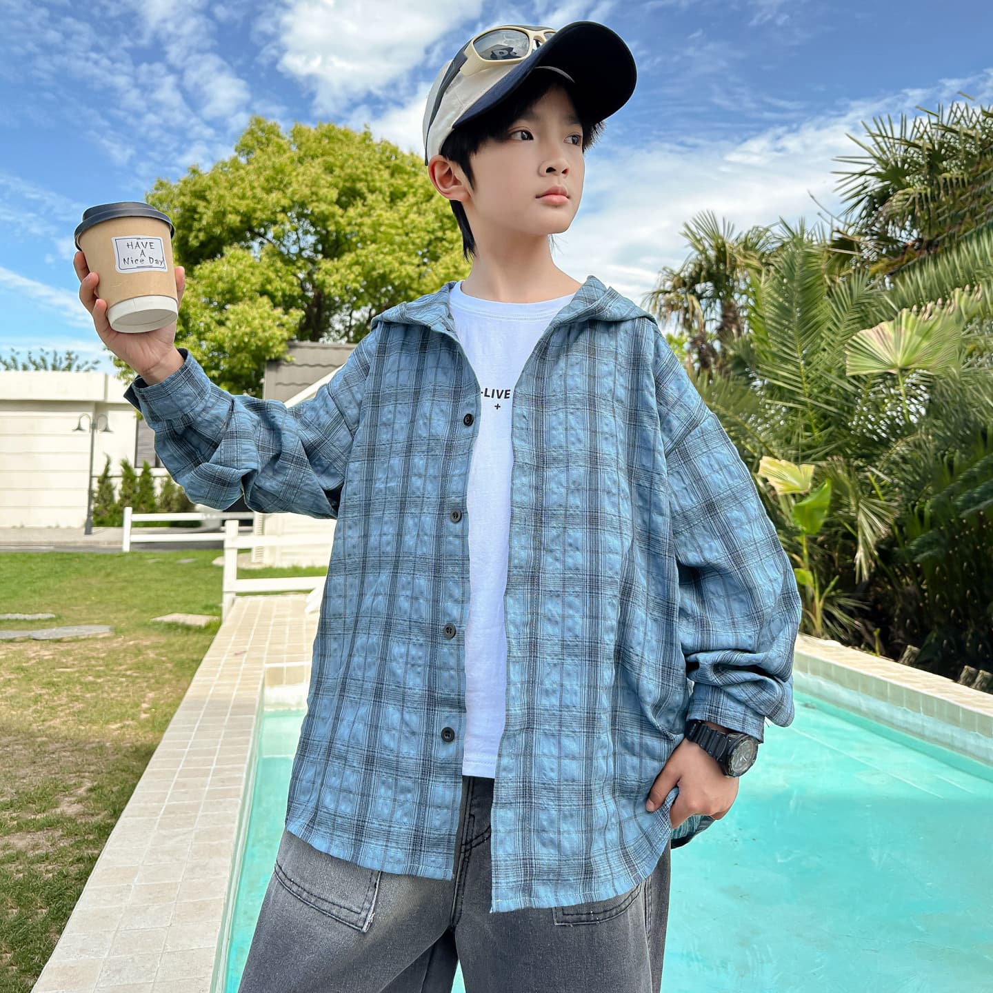 Boys' Summer Sun Protection Shirt Jacket 2026 New Style, Big Kids' Summer Sunscreen Coat, Lightweight Shirt