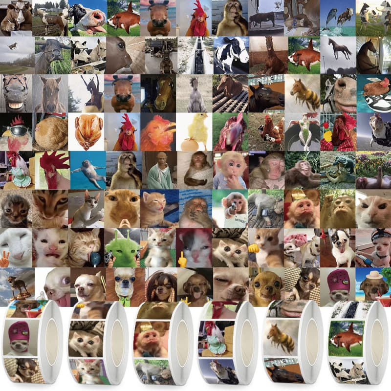 Trendy Internet Celebrity Hot-Selling Aesthetic Accumulation Curly Stickers for Students Funny DIY Journal Phone Notebook Decorative Tape