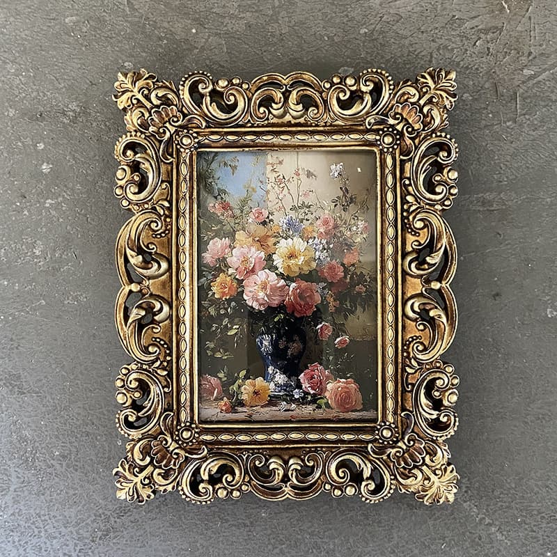 American Vintage Photo Frame Picture Frame Creative Tabletop Resin Frame 6-Inch Distressed Decorative Wall Hanging Frame