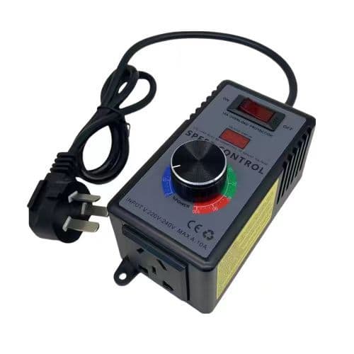 220V Adjustable Speed Controller for Fan, Angle Grinder, Drill, Air Compressor - Non-linear Speed Control Switch