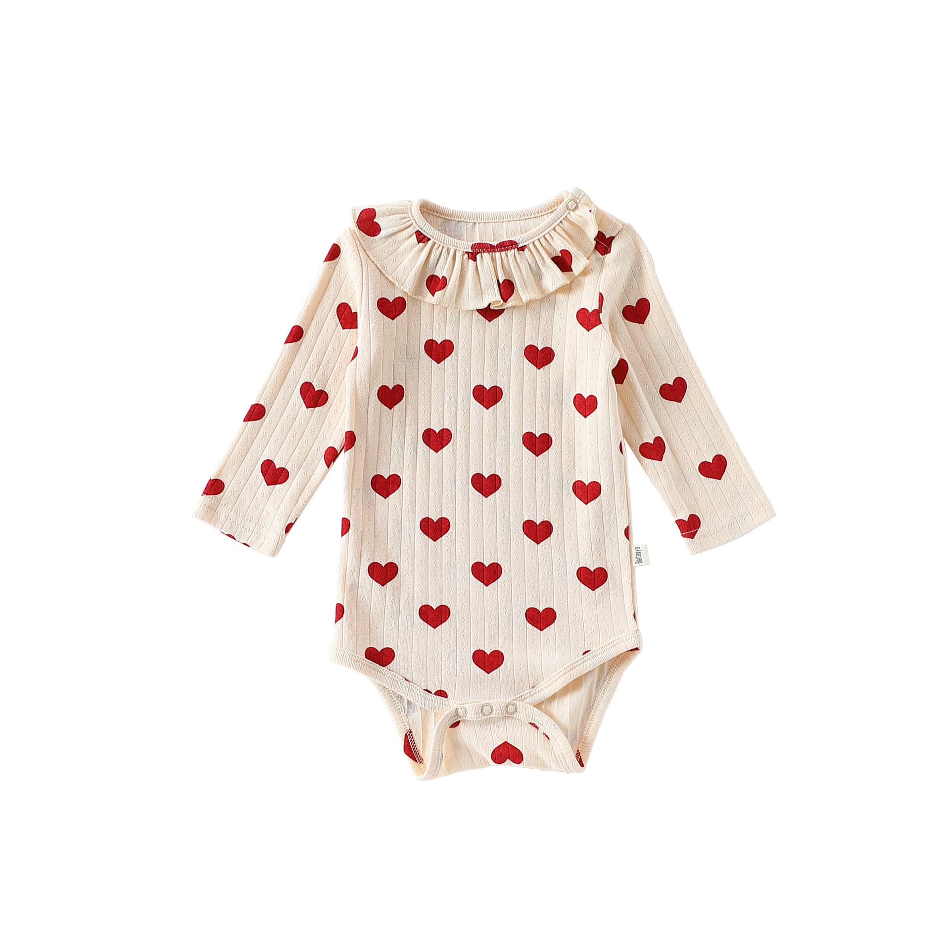 Baby Bodysuit Autumn Pure Cotton Class A Newborn Clothes Boys Girls Lace Collar Romper Crawling Suit