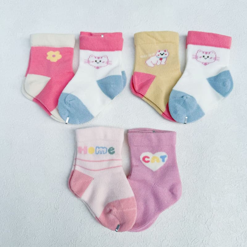 Nido Bear New Baby Socks Infant 0-3 Newborn Socks Newborn Girls Socks Baby Socks Category a Socks