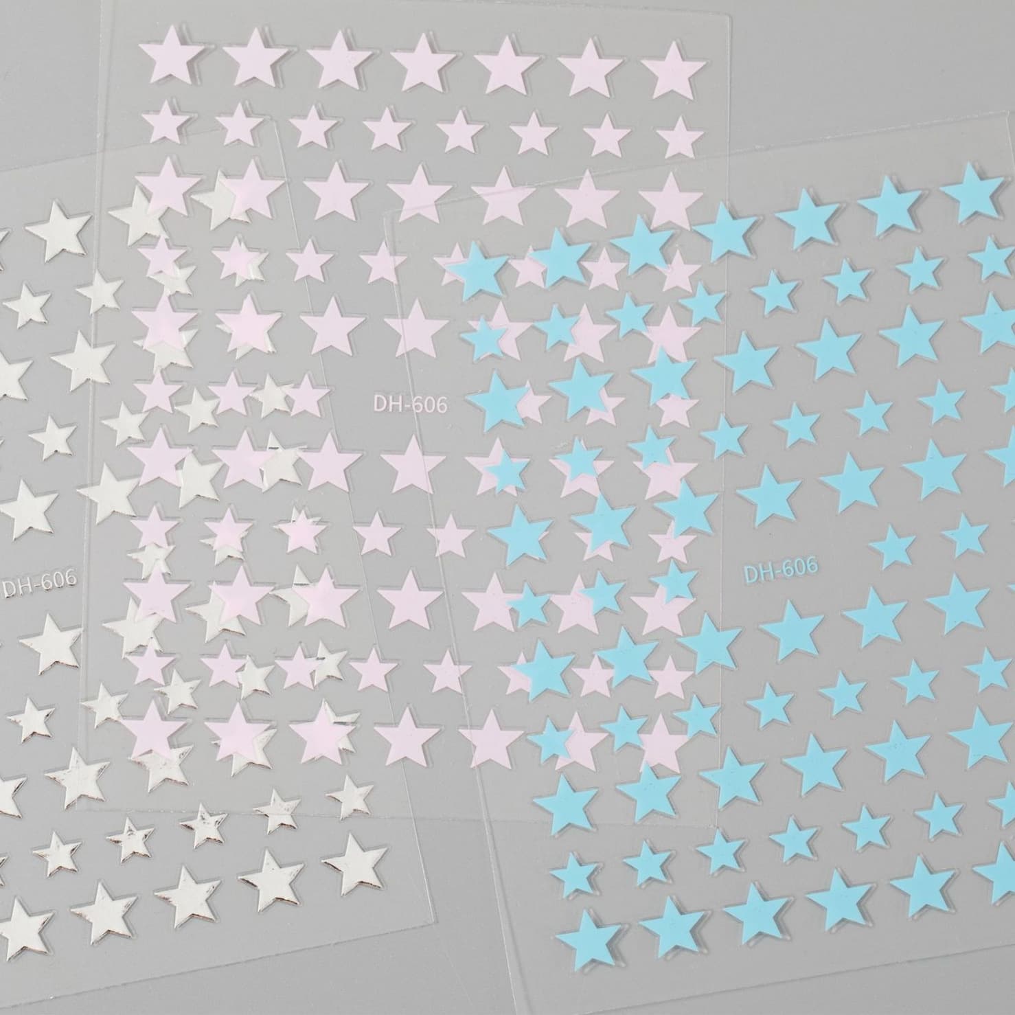 Trendy Five-Pointed Star Nail Sticker with Adhesive Backing, Simple and Versatile Star Nail Art Sticker Jewelry, DH Style