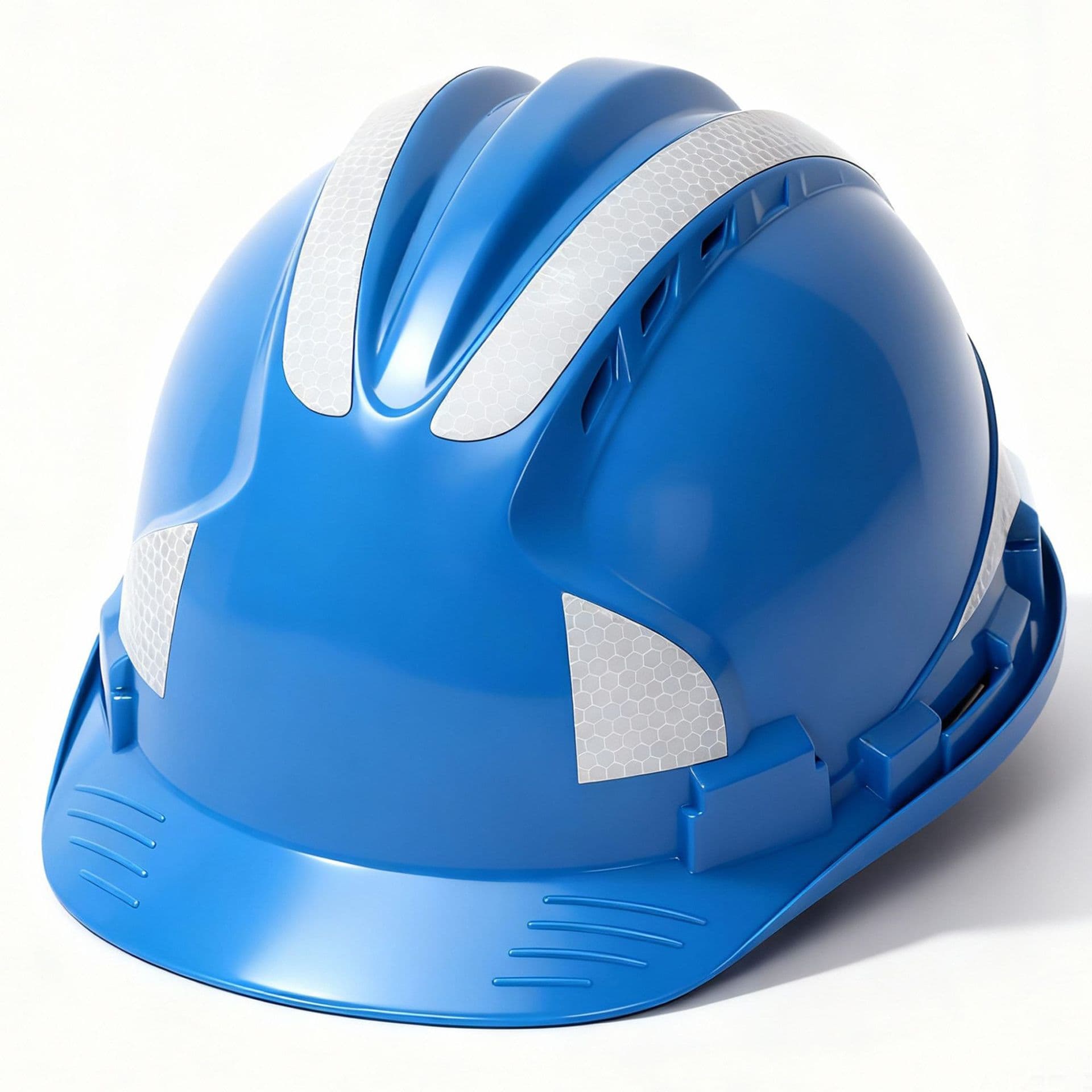 National Standard ABS Three-Rib Reflective Strip Safety Helmet, Wholesale for Construction Sites, Lightweight Breathable Anti-Smash Anti-Collision Factory Direct