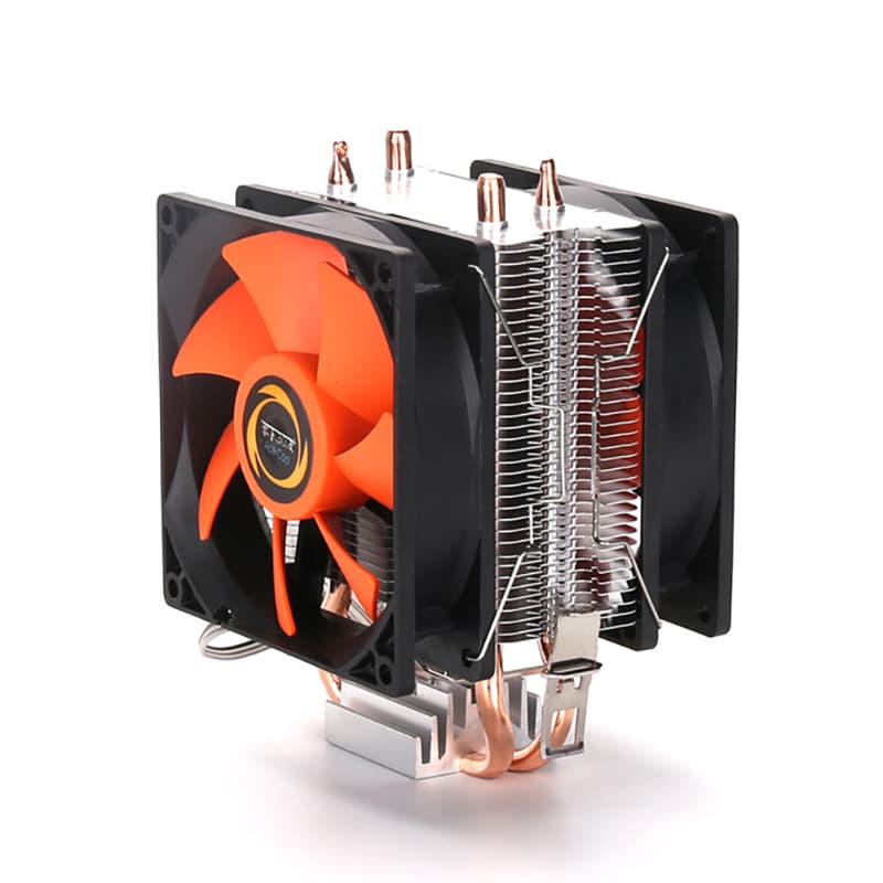 CPU Cooler Desktop Computer Dual Heat Pipe CPU Heatpipe Fan Multi-Platform 1155/1156/775 AM