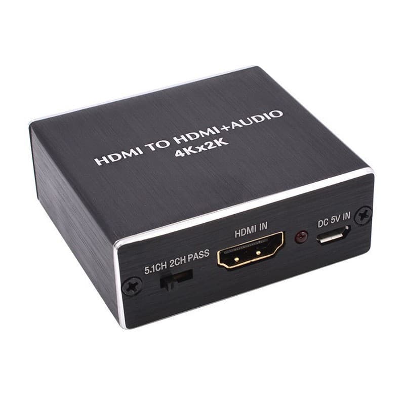 HDMI Audio Extractor 4K HD 3.5mm Analog Audio Output SPDIF Optical Converter
