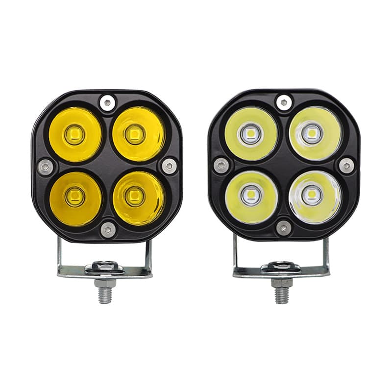 Cross-border Hot Selling Car LED Work Light Motorcycle Spot Light Four-leaf Clover 3-inch 40W Off-road Roof Light
