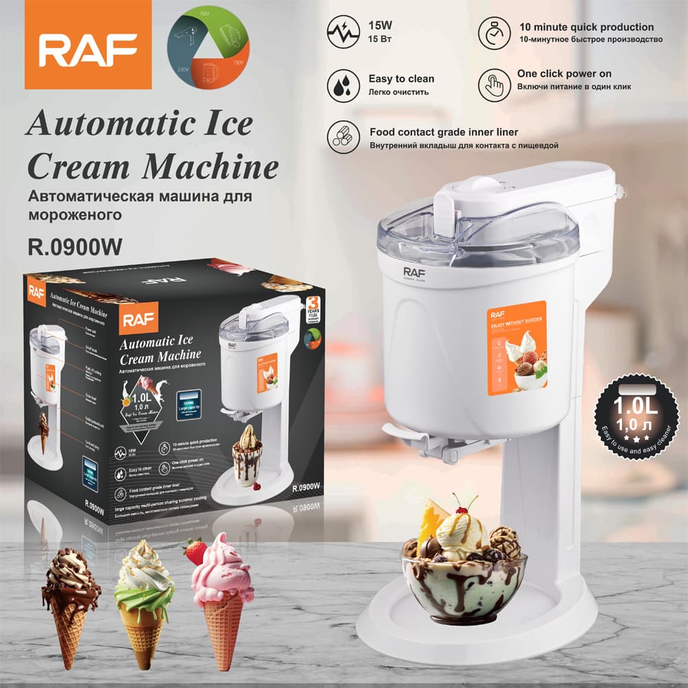 RAF Cross-Border Small DIY Fully Automatic Homemade Children's Ice Cream Maker Mini Fruit Ice Cream Maker