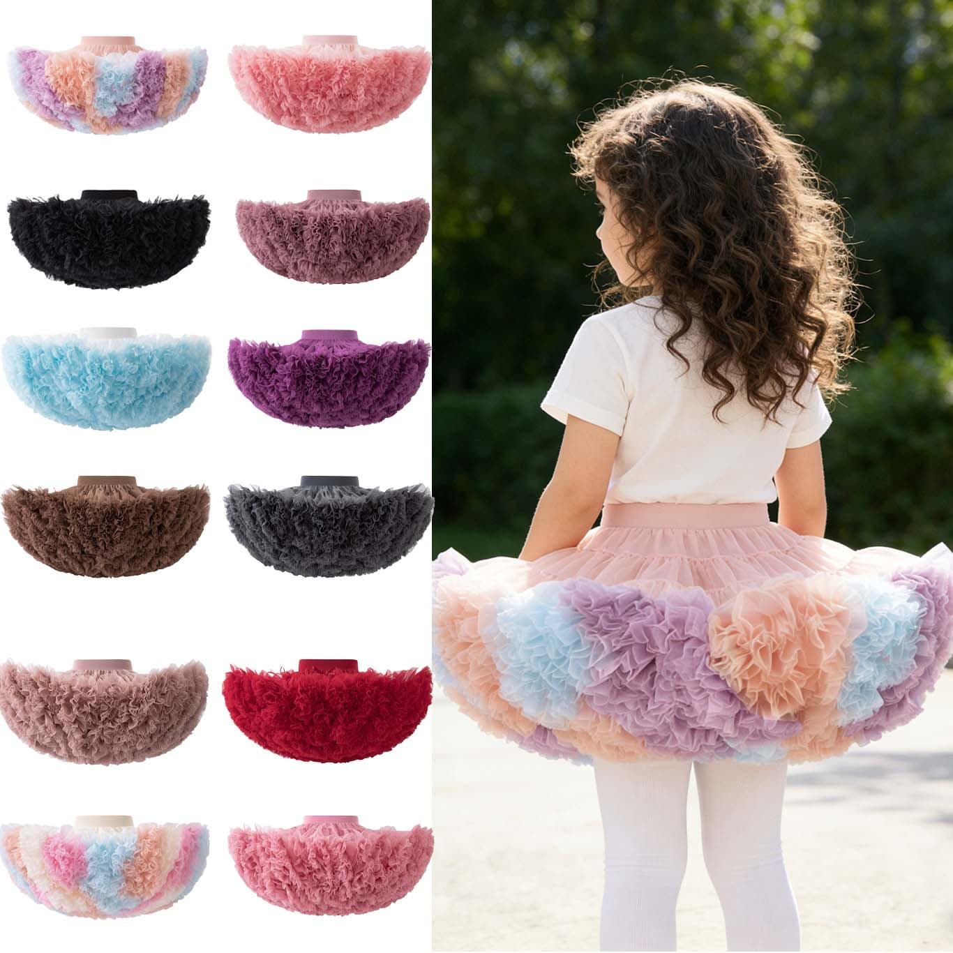 TUTU Skirt Girls Half Skirt Children's Tutu Princess Skirt Drop Shipping Tutu Skirt No Shedding Mesh Skirt Mesh Skirt