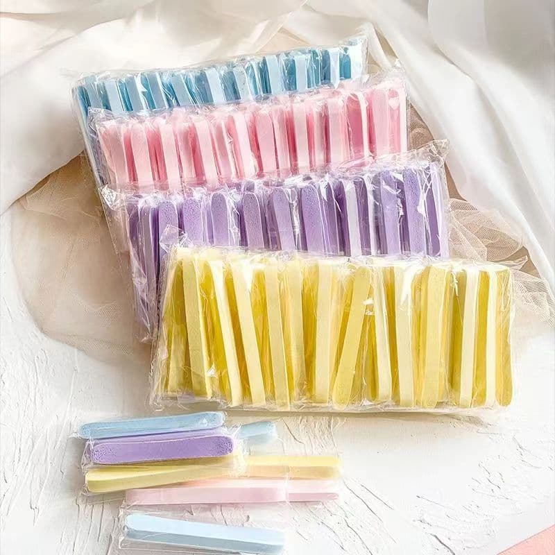 Caiwei Compressed Facial Sponge Strips, Individually Packed Round Sponges That Expand in Water, Factory Stock Available