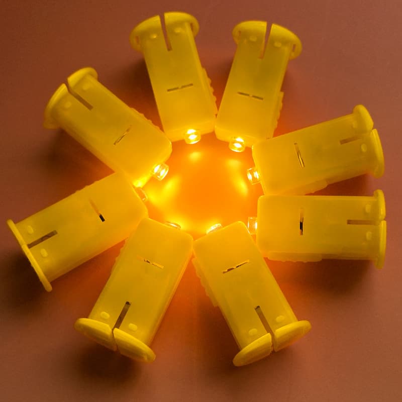 High-brightness warm white LED lantern wick, Mid-Autumn Festival and Lantern Festival paper lantern DIY accessories, colorful electronic light, small yellow light