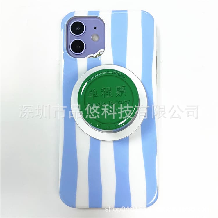 New ultra-transparent magnetic stand with magnetic shell and magnetic sheet, suitable for Apple iPhone 12 and above.