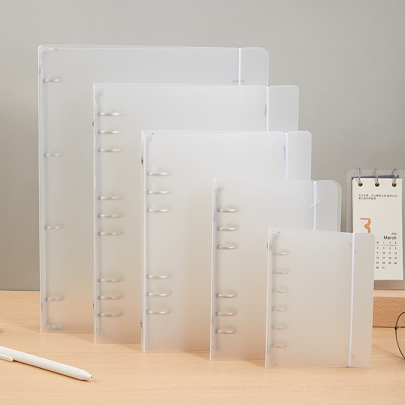 Transparent Frosted A4 Refillable Document Holder PP Material Cover Spine Binder Page Dividers for Data Storage And Organization