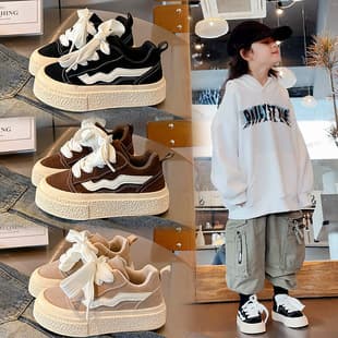 Children's Low-Top Skate Shoes 2026 Spring/Autumn New Style Boys' and Girls' Sports Shoes Soft Sole Anti-Slip Shoes for Kids