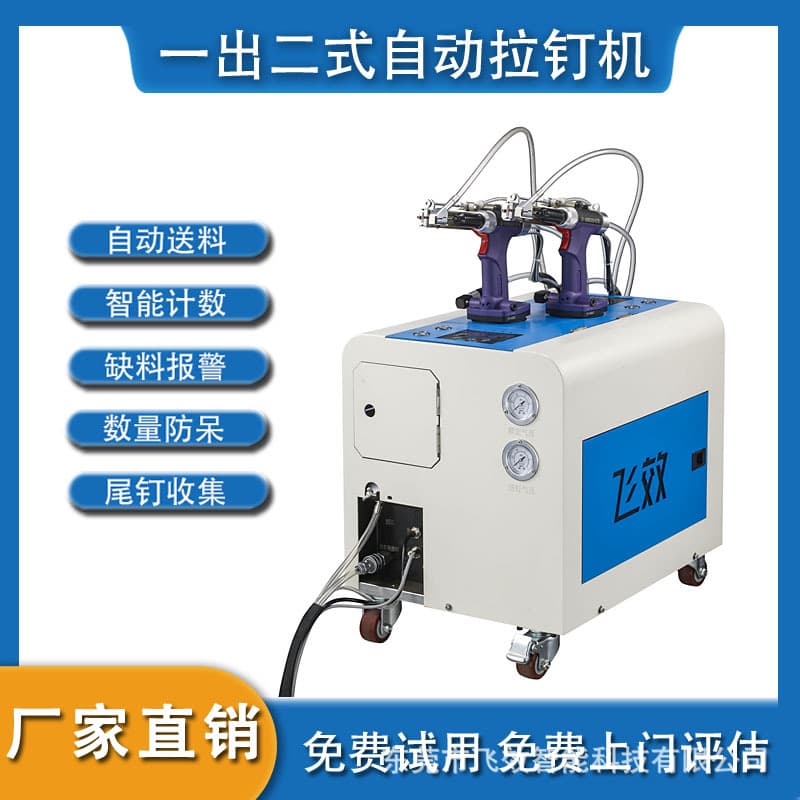 Feixiao Self-Suction Dual-Head Automatic Riveting Machine with Auto Feeding for Blind Rivets, Customizable Manufacturer