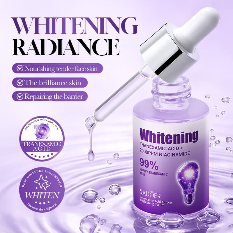 All-English SADOER Tranexamic Acid Aurora Brightening Essence 30ml Moisturizing Essence Cross-Border Foreign Trade Wholesale