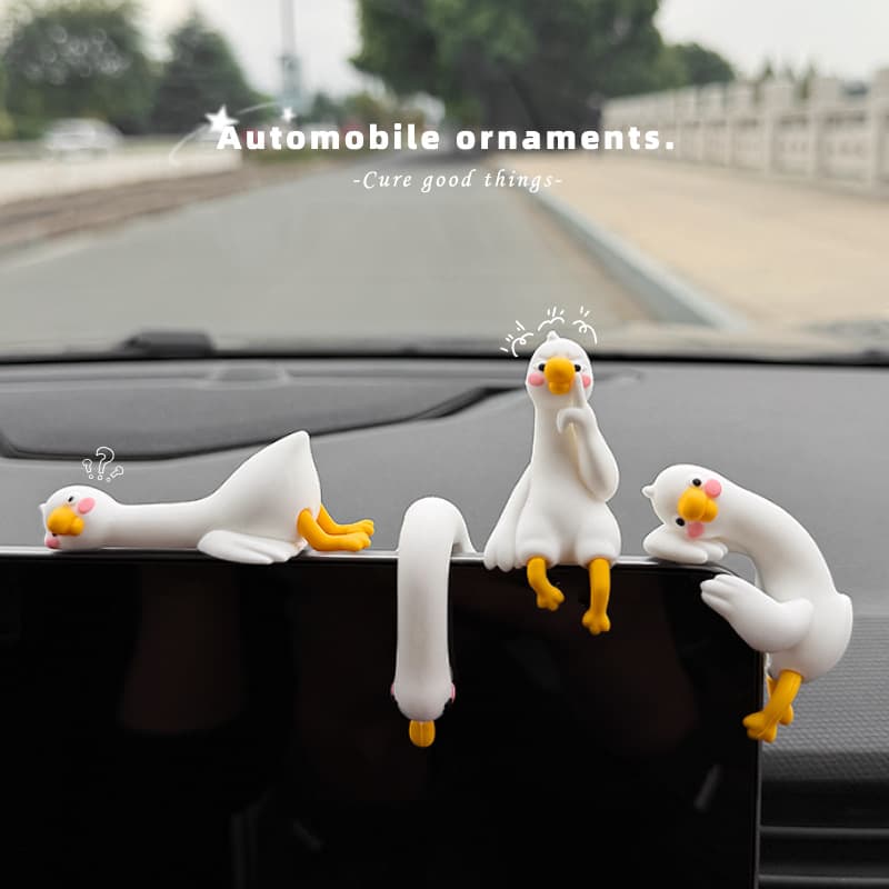 2026 New Cute Grapefruit Duck Car Ornament for Dashboard Decoration in the Car