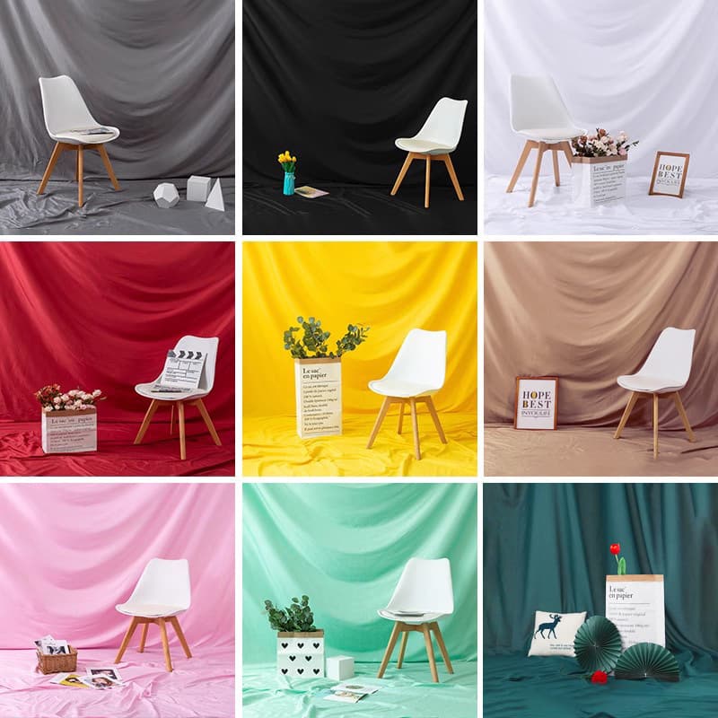 Solid Color Backdrop Cloth White Black Nordic Style Photography Internet Celebrity Shooting 3 Meter Large Size Photo Background White Cloth