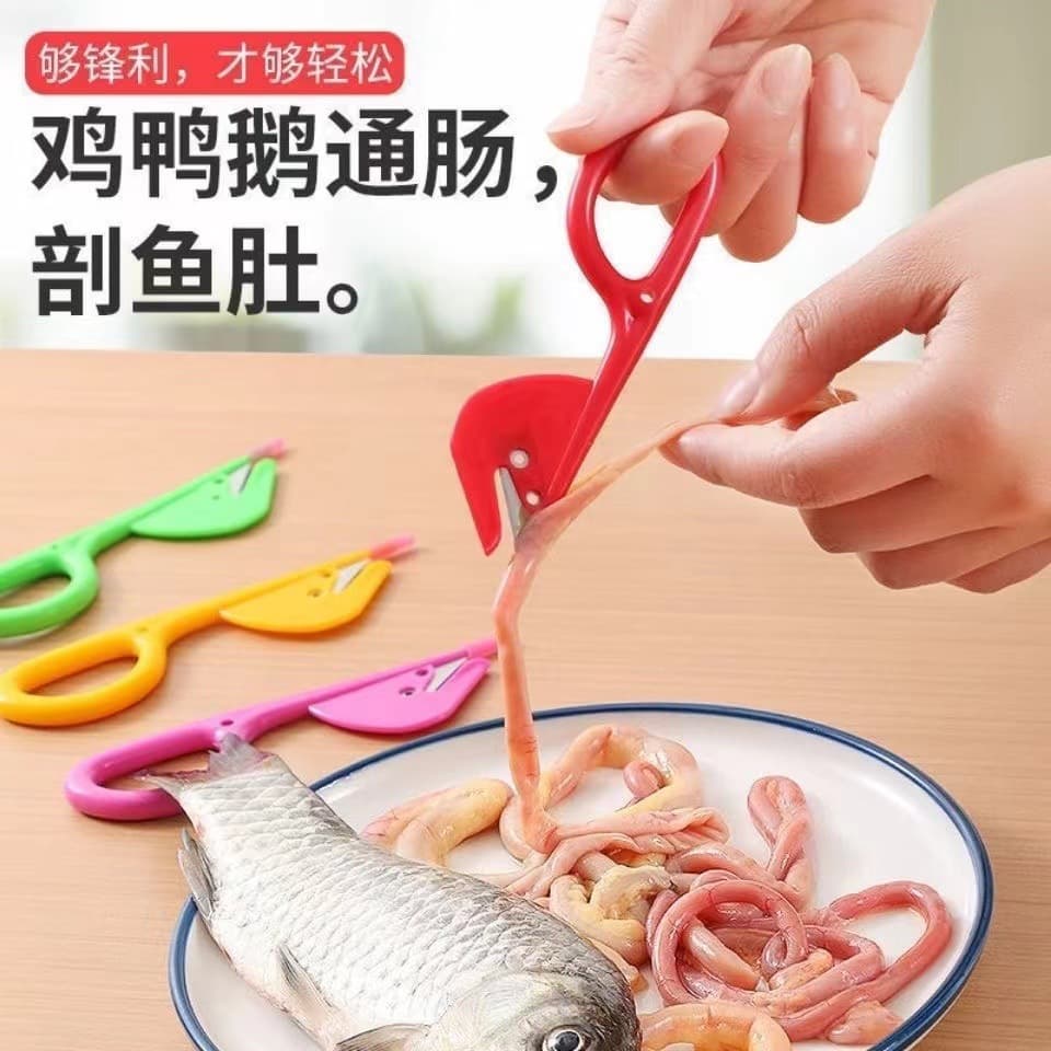 Intestine Cleaner Duck Gutting Knife Professional Chicken and Duck Intestine Opener Tool for Breaking Poultry Intestines
