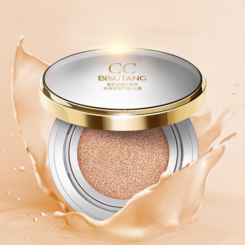 Bisutang Snail Cushion CC Cream Concealer Skin Tone Correction Moisturizing Long-lasting Dry Combination Oily Skin Foundation BB Cream Wholesale