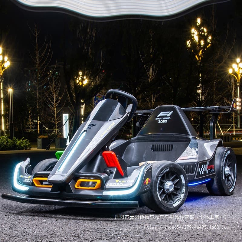 Children's Electric Go Kart Drift Car Toy, Remote Control Four-Wheel Vehicle for Kids, Adult and Double Seater Wholesale