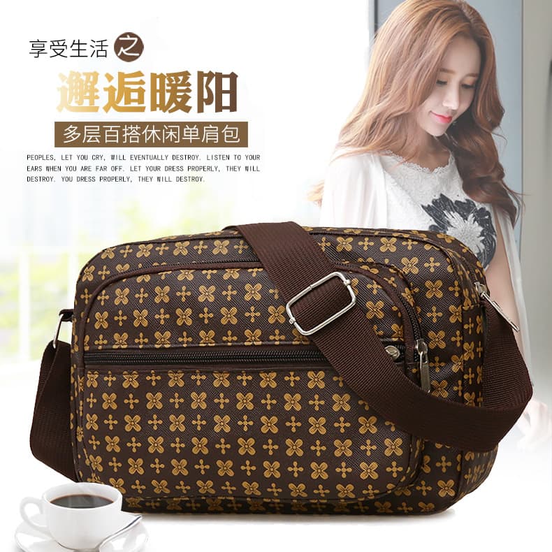New Mom Bag PU Leather Women's Handbag Shoulder Crossbody Bag Middle-aged and Elderly Casual Faux Leather Bag Wholesale Street Stall Bag