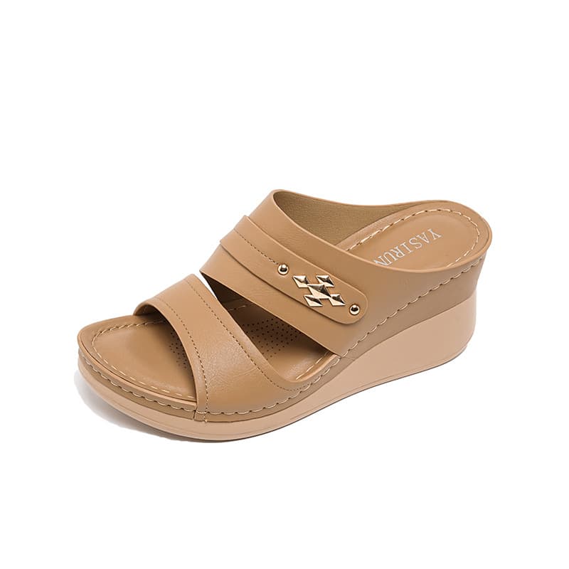 5055-7 Amazon 2026 Spring/Summer New Comfortable Casual Wedge Beach Sandals for Women Wholesale