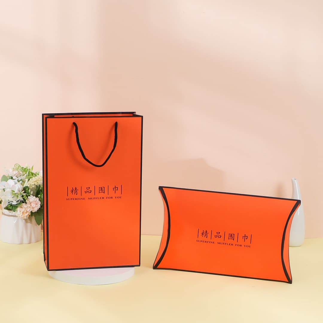 New high-end in-stock silk scarf gift box, neck wrap packaging box, exquisite scarf gift box, annual meeting souvenir wholesale