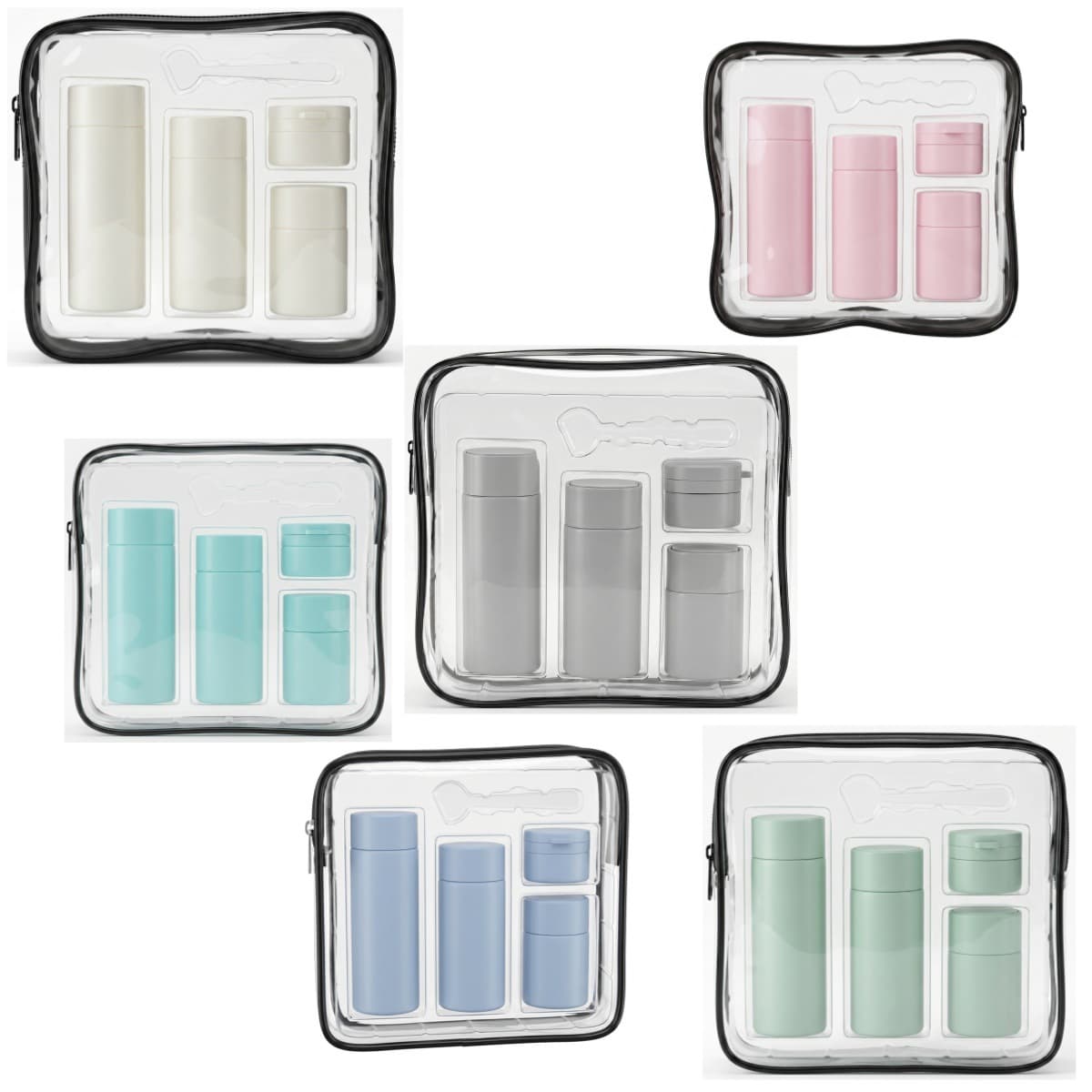 Cross-border Hot-Selling TPU Cosmetics Travel Dispenser Set - Lotion, Face Cream, Shampoo, Body Wash, Hand Cream, Leak-Proof