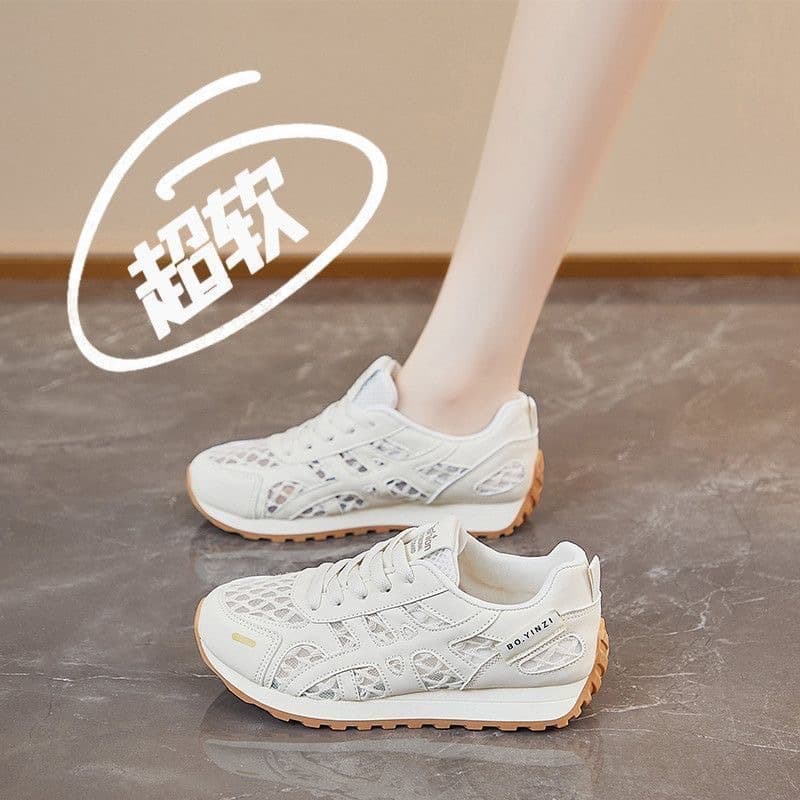 2026 Summer New Style Women's Running Shoes, Mesh Breathable Lightweight Casual Versatile Agam Mesh Shoes