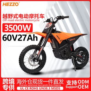 60V 3500W Mid-Drive Motor Electric Motorcycle High-Power Lithium Battery Long Range Hydraulic Suspension Electric Off-Road Vehicle
