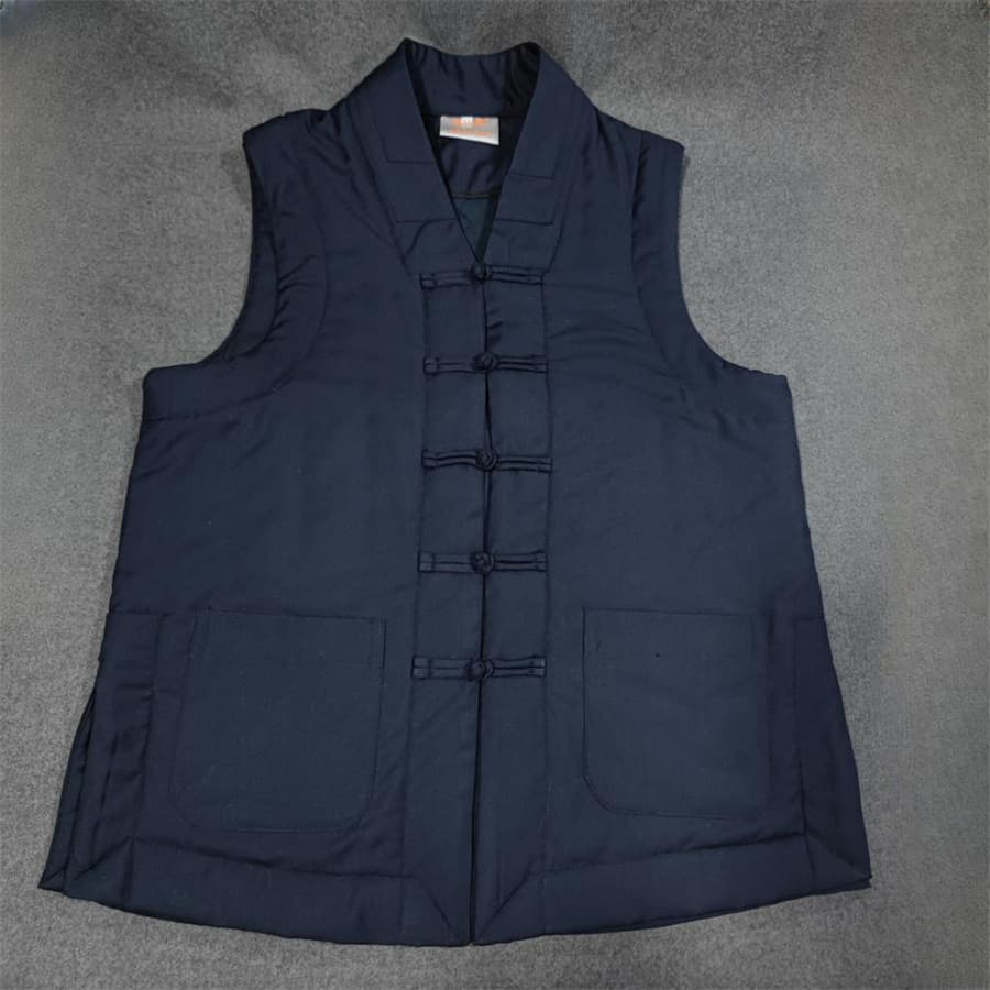 Factory Direct Supply Winter Taoist Clothing Unisex Fleece Vest Taoist Robe Short Vest Tai Chi Suit Warm