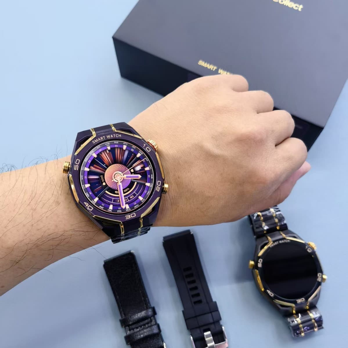 Cross-border Touch SK55PRO Round Smart Watch Sports Multi-function Heart Rate Detection Bluetooth Huaqiangbei Watch