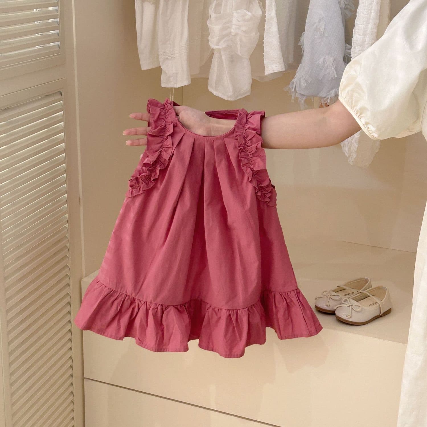 Girls' Summer Dress 2026 New Korean Style Casual Elegant Princess Dress Toddler Baby Vest Dress